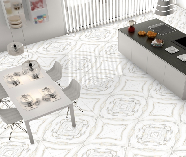 Bookmatch 60x60cm Porcelain Floor Tiles 93031