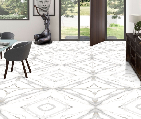 Bookmatch 60x60cm Porcelain Floor Tiles 93030