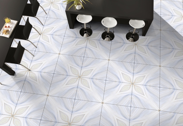 Bookmatch 60x60cm Porcelain Floor Tiles 93014