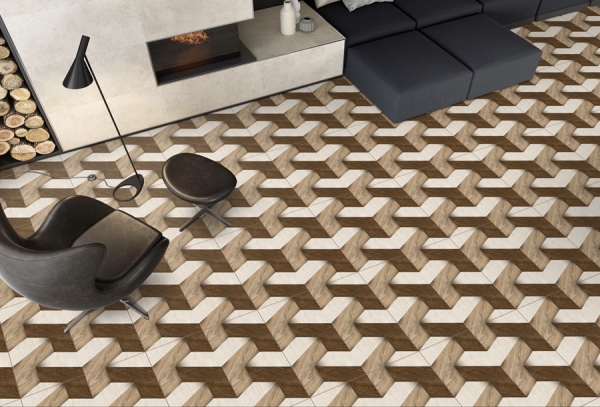 3D 60x60cm Porcelain Floor Tiles 92056