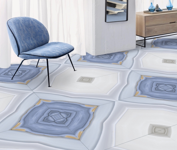 Bookmatch 60x60cm Porcelain Floor Tiles 93037