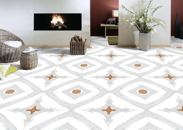 Bookmatch 60x60cm Porcelain Floor Tiles 93009