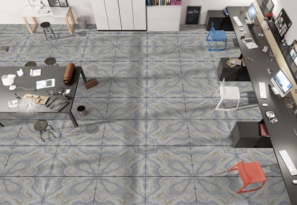 Bookmatch 60x60cm Porcelain Floor Tiles 93017