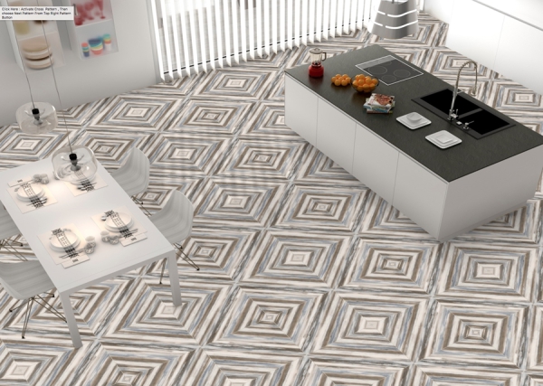 Bookmatch 60x60cm Porcelain Floor Tiles 93045