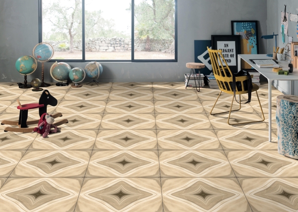 Bookmatch 60x60cm Porcelain Floor Tiles 93041