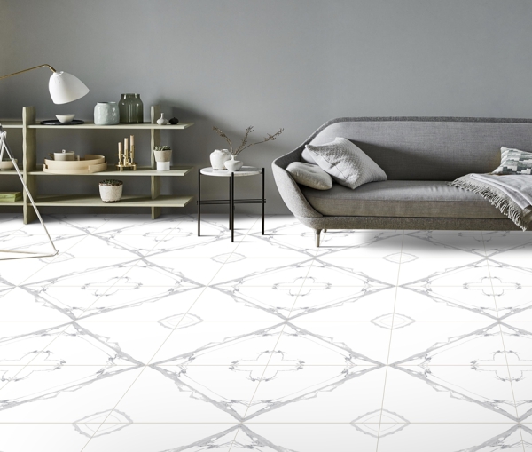 Bookmatch 60x60cm Porcelain Floor Tiles 93034