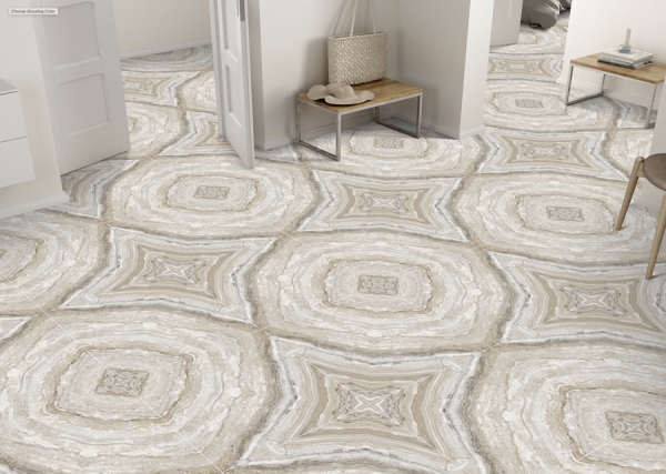 Bookmatch 60x60cm Porcelain Floor Tiles 93039